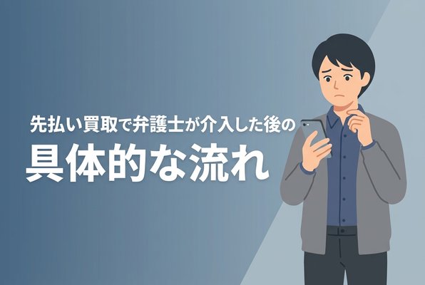 先払い買取で弁護士が介入した後の具体的な流れ