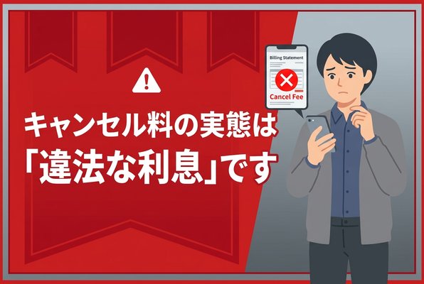 先払い買取のキャンセル料の実態は「違法な利息」です