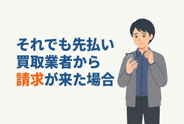 それでも先払い買取業者から請求が来た場合