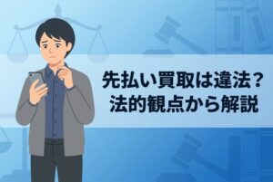 先払い買取は違法？法的観点から解説