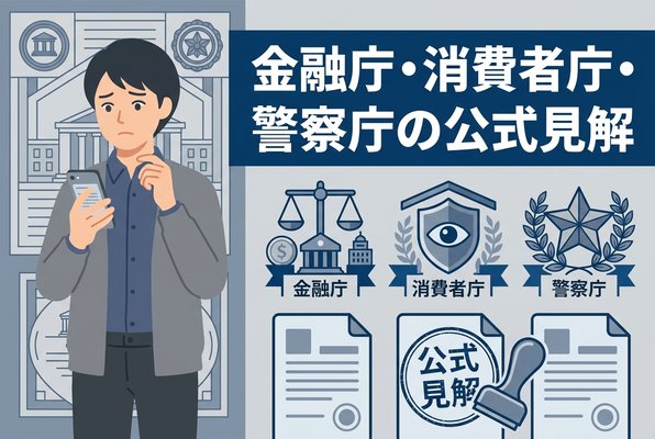 金融庁・消費者庁・警察庁の公式見解