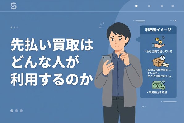 先払い買取はどんな人が利用するのか
