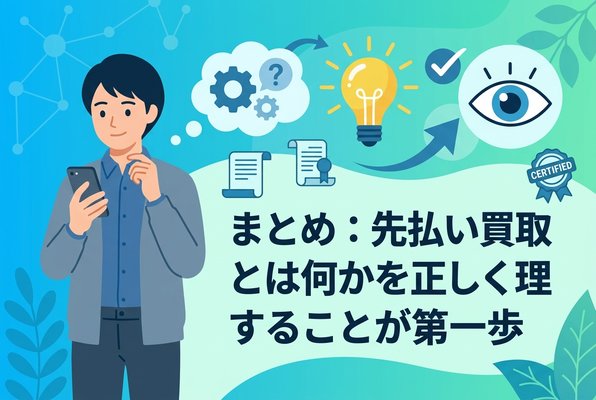 まとめ：先払い買取とは何かを正しく理解することが第一歩