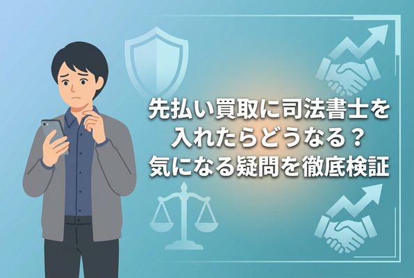 先払い買取に司法書士を入れたらどうなる？気になる疑問を徹底検証
