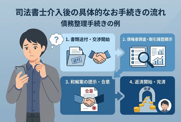 司法書士が介入した後の具体的な流れ
