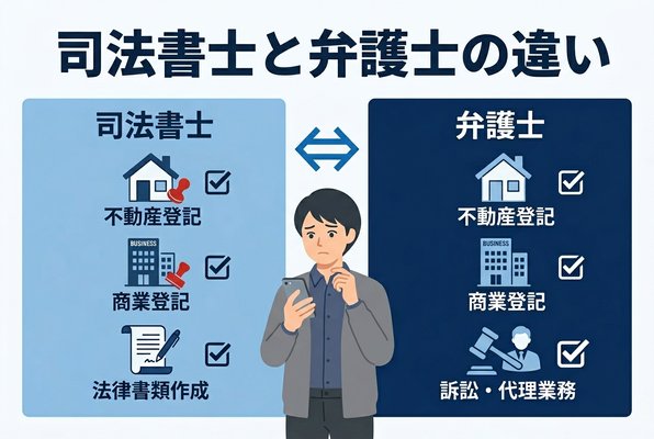 司法書士と弁護士の違い