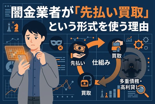 闇金業者が「先払い買取」という形式を使う理由